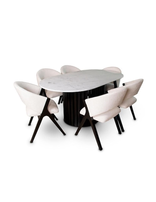 Comedor para 6 personas de mármol 1
