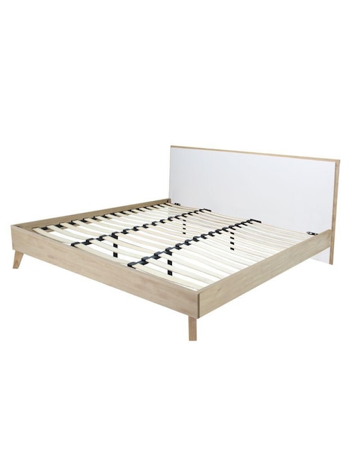 Cama Castella Encino Mundo In de madera queen size