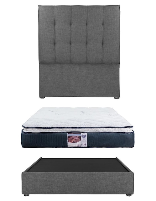 Set Recámara Kenzo mónaco de madera pino
