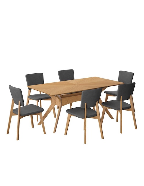 "comedor" aspen midtown concept "para" 6 personas "de" madera