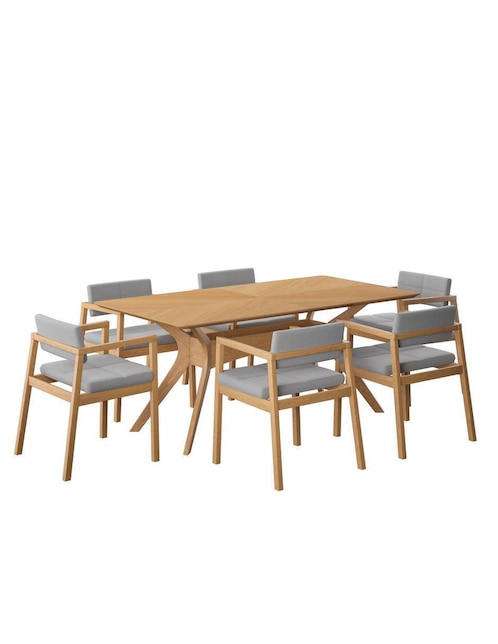 Comedor capri Midtown Concept para 6 personas de madera