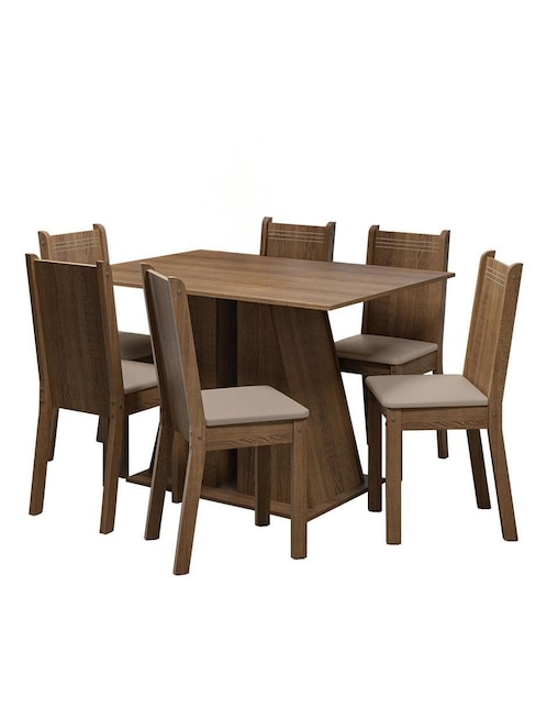 Comedor Sharon Madesa para 6 personas