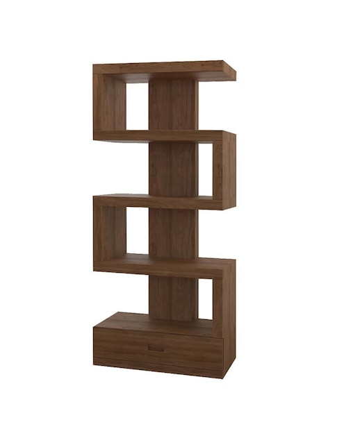 Librero Alexa Nogal Ph Muebles de MDF