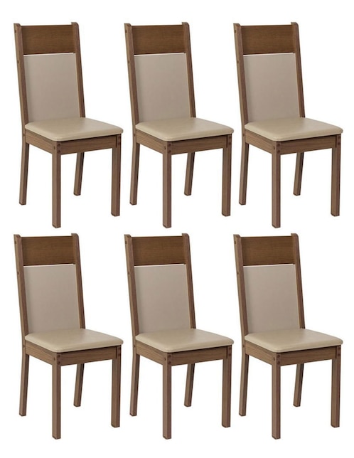 Juego de sillas 6 piezas 1