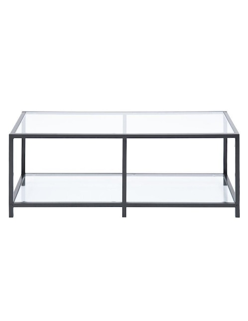Mesa auxiliar armable Gomyhome de cristal