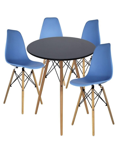 Comedor Oslo Mundo In para 4 personas de cristal templado