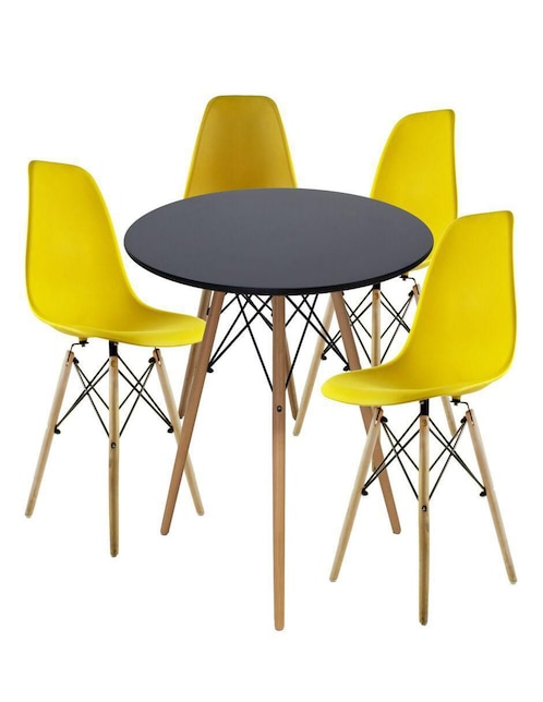 Comedor Oslo para 4 personas de cristal templado