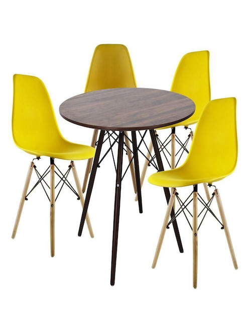 Comedor Oslo para 4 personas de cristal templado