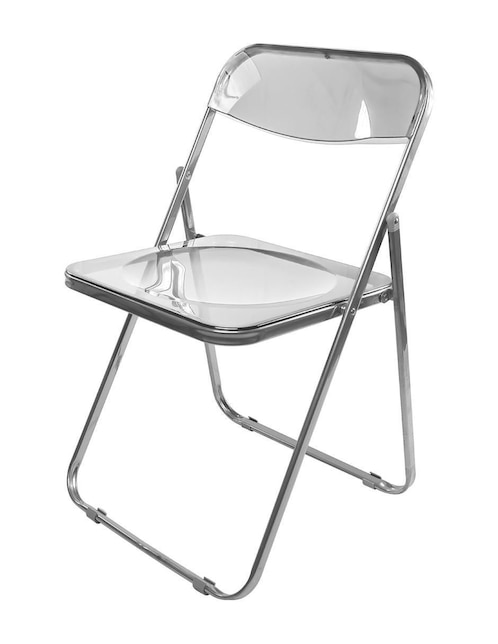 Silla plegable 1 "piezas" tipo plia de giancarlo piretti ideen "de" plástico y metal adulto