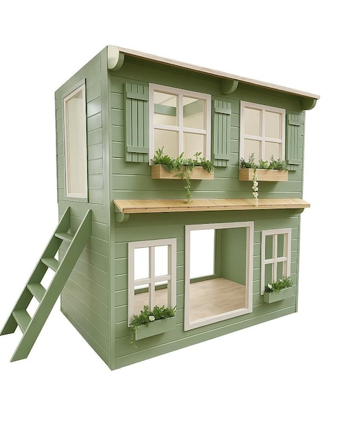 Litera Izan Muebles Playhouse de madera pino Individual