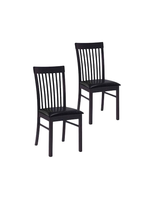 Juego de sillas 2 piezas Belinda de madera 1
