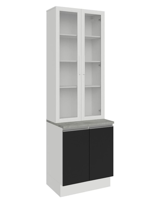 Vitrina armable Glamy Madesa de aglomerado