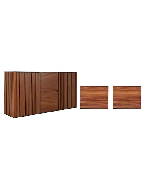 Set recámara Amarella de chapa madera 1