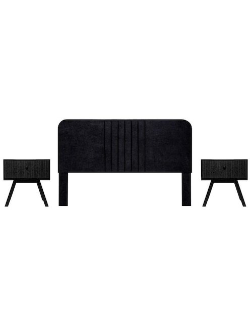 Set cabecera Noar + Pliseé de melamina Set cabecera Noar + Pliseé de melamina