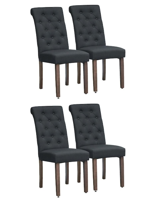 Juego de sillas 4 piezas Imperial de madera pino adulto