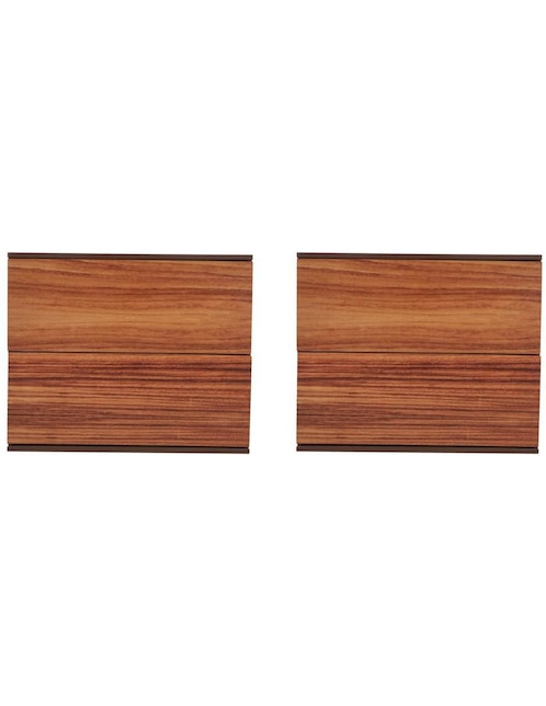 Set buró Amarella Sochic de chapa madera