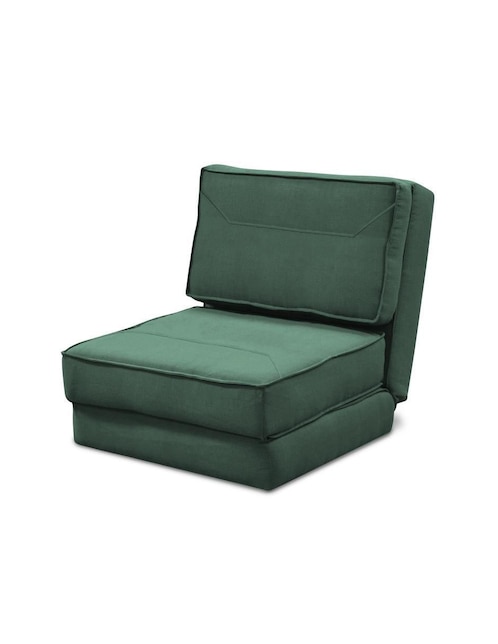 Sofá cama Converticama de madera y tela