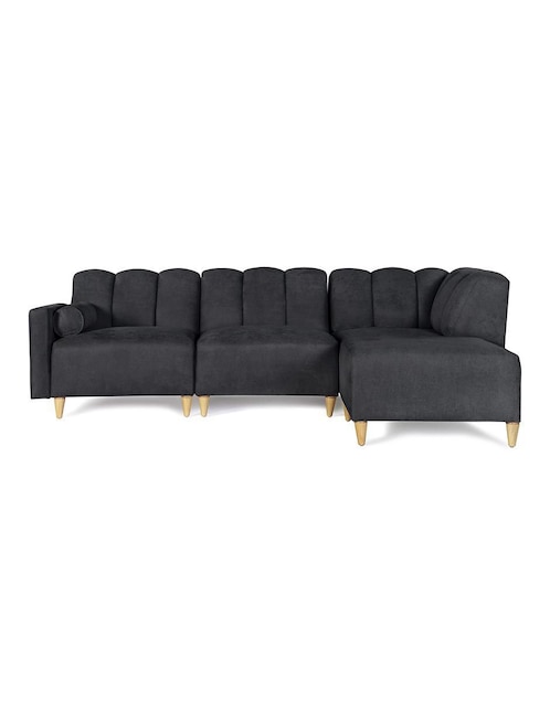 Sala modular kieran de 4 módulos memory foam reclinable a 3 posiciones makora "de" chenille
