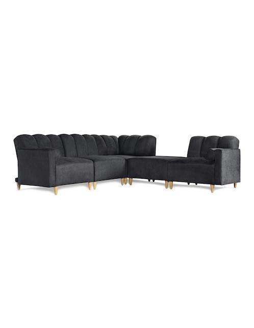 Sala modular kieran de 5 módulos memory foam reclinable a 3 posiciones makora "de" chenille