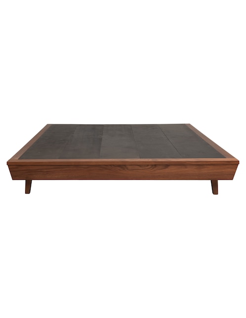 Base para cama armable Horus de chapa madera Queen size