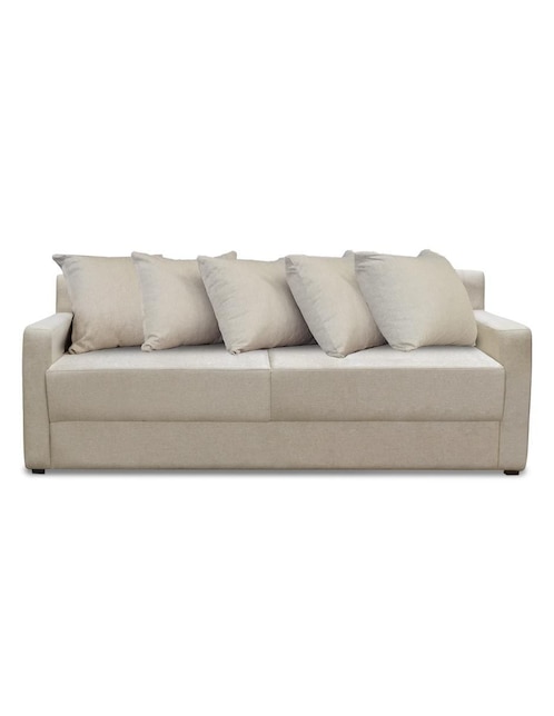 Sofá cama de madera y tela Sofá cama de madera y tela