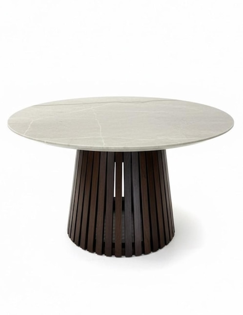 Mesa de comedor Vaniglam de madera y mármol