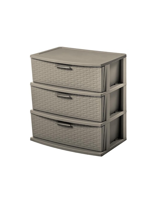 Cajonera armable 3 niveles Organizador multiusos infinity MQ de plástico