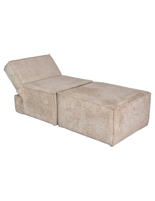 "futón/sofá cama" no fernanda individual con taburete. m & e muebles "de" tela