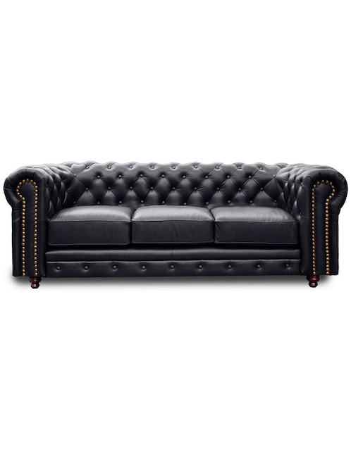 CONFORTOPIEL Sofá Chesterfield Confortopiel de piel y vinil