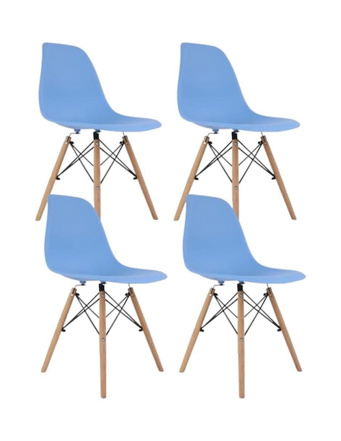 Set de 4 sillas Mirel Shell