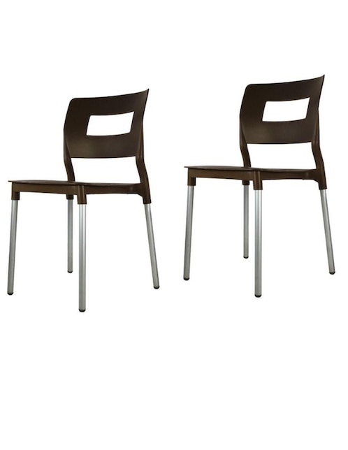 Set de 2 sillas Mundo In Valenia de plástico