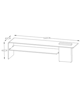 Mueble de tv Sophia Foshan de vidrio