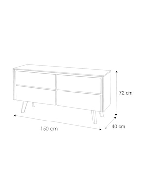 Cómoda Bose Acor de madera