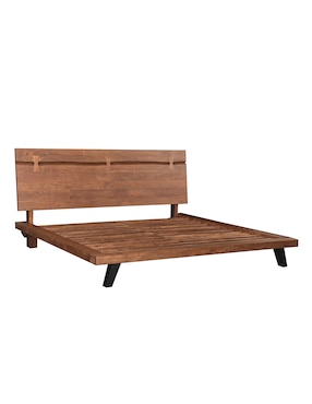 Cama Acasia Grove T&A de madera acacia king size