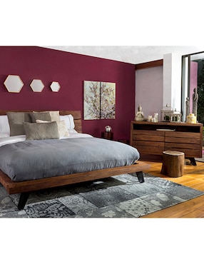 Cómoda Nature Line T&A de madera acacia