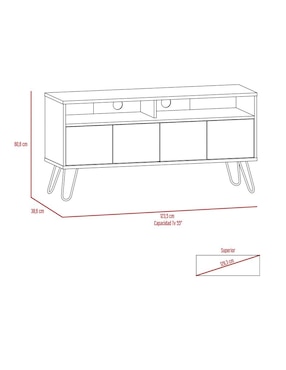 Mueble de tv Excelsior de melamina