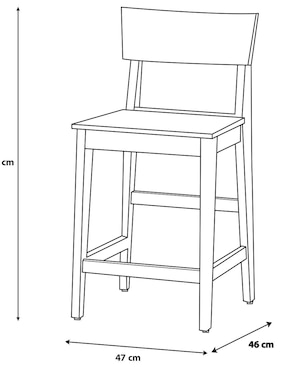 Silla Trendy T&A de madera acacia