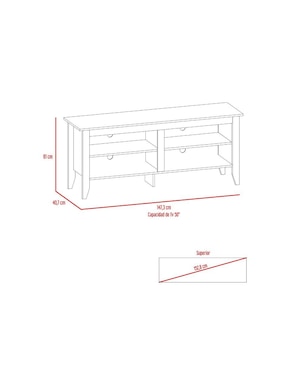 Mueble de tv Excelsior de melamina