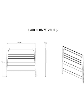 Cabecera Mezzo Dixy de madera álamo
