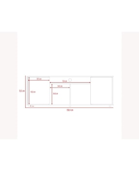 Mueble de tv Excelsior de melamina