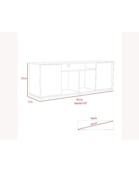 Mueble de tv Excelsior de melamina