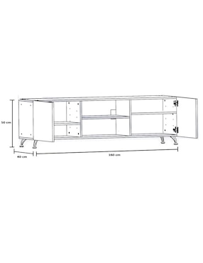 Mueble de tv Hogare de melamina