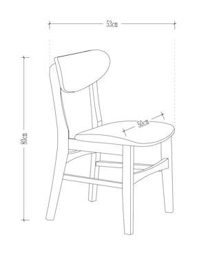 Silla Lynette Dawood de vinipiel