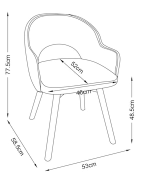 Silla Margot Haus de tela