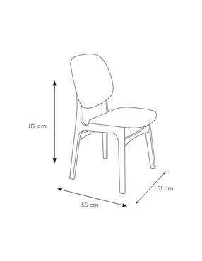 Silla 4 piezas KILI Tamarindo