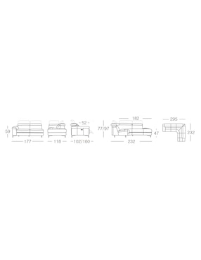 Sala modular Kuka de piel