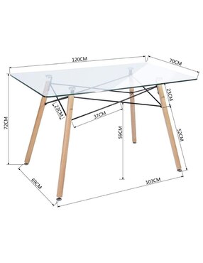 Mesa de comedor Mundo In de Cristal