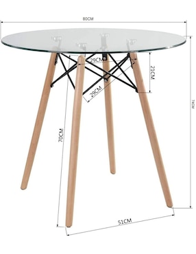 Mesa de comedor Mundo In de Cristal