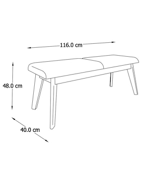 Banca Balzac Imanol de madera