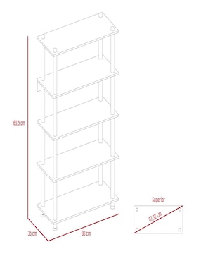 Librero Cubik Excelsior de melamina